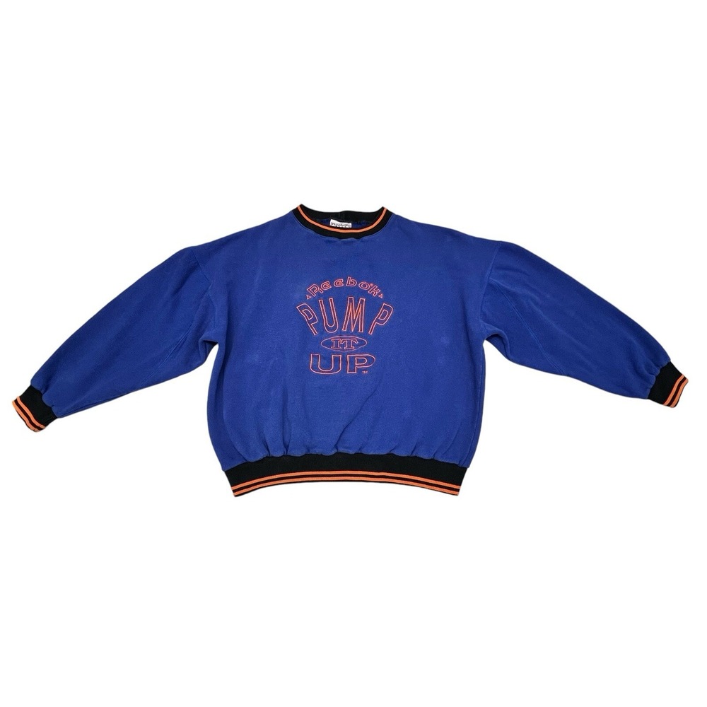 REEBOK Vintage Sport Mens Pullover Sweatshirt Cotton‎ Sweater Vintage 90s USA